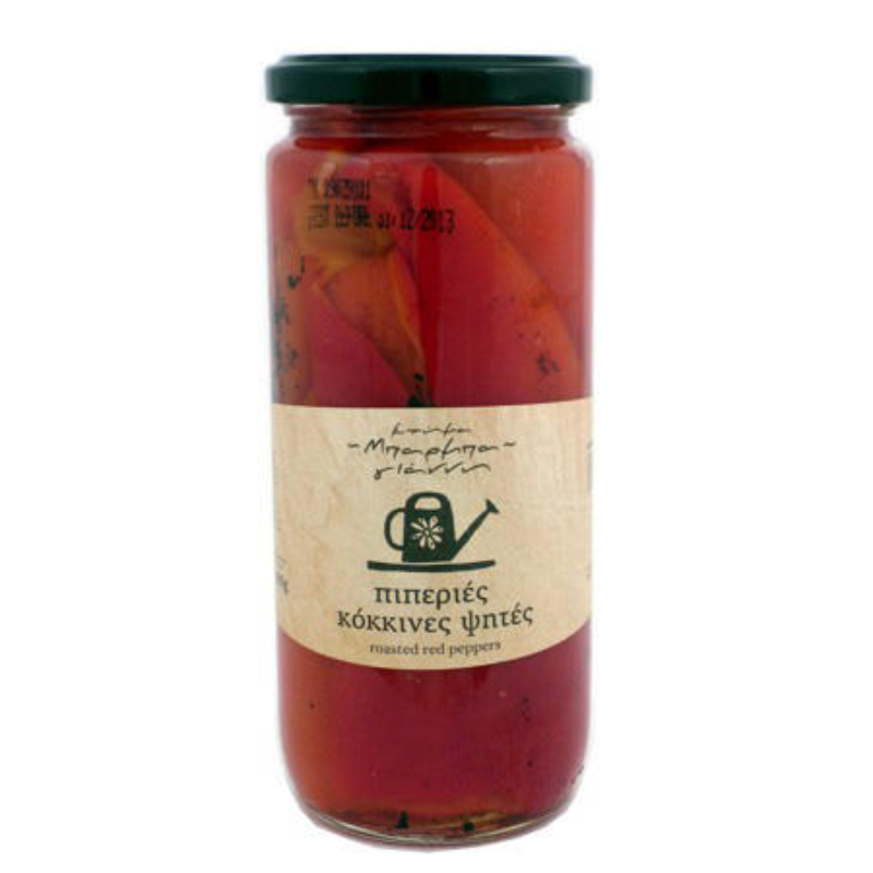 Πιπεριές κόκκινες ψητές Φλωρίνης Μπάρμπα – Γιάννης βάζο 450gr